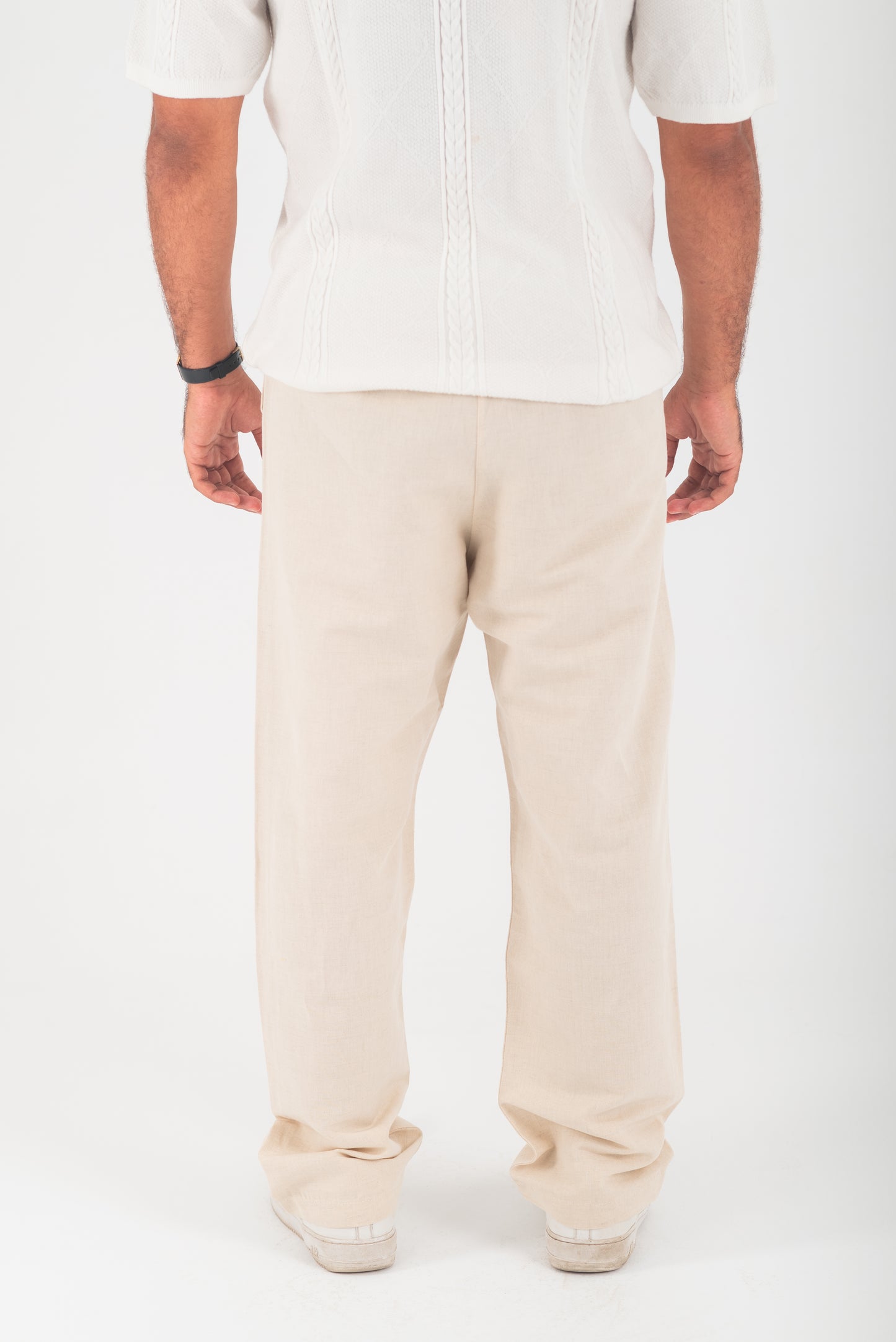 BEIGE LINEN PANTS