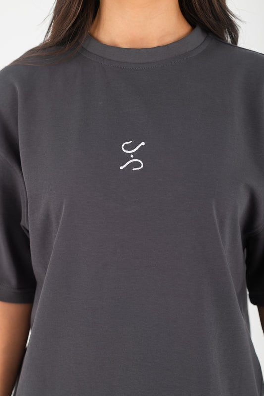 ARABESK T-SHIRT DARK GREY