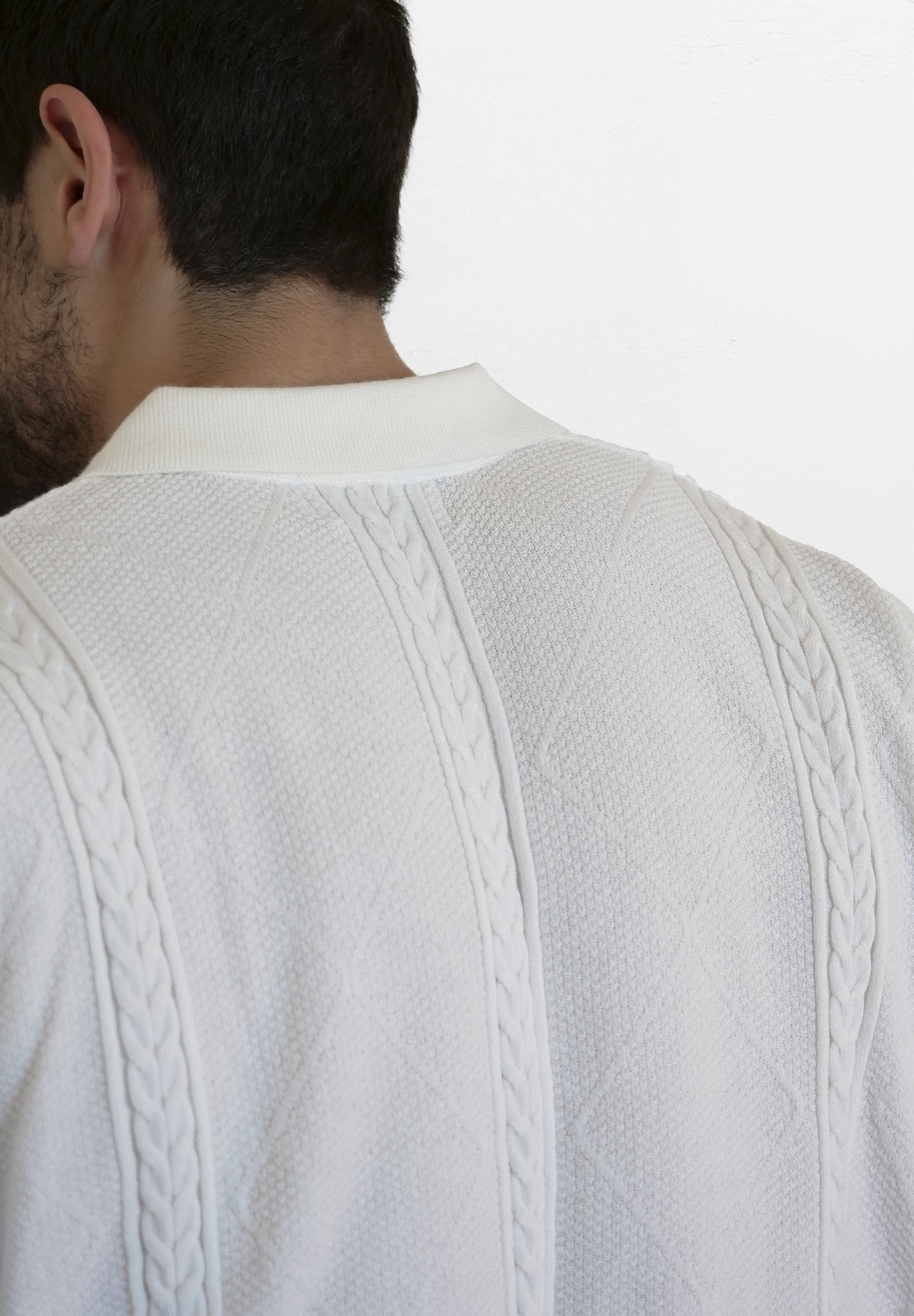 KNITTED T-SHIRT WHITE