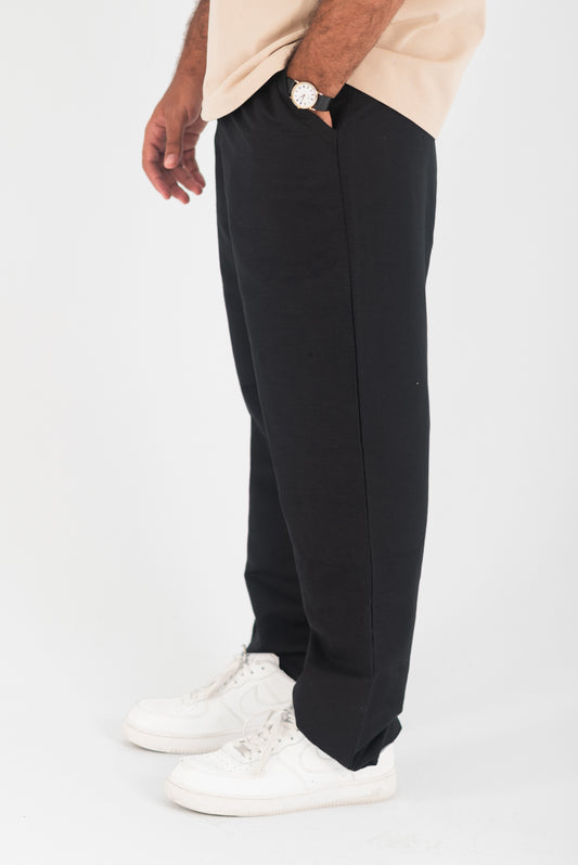 BLACK LINEN PANTS
