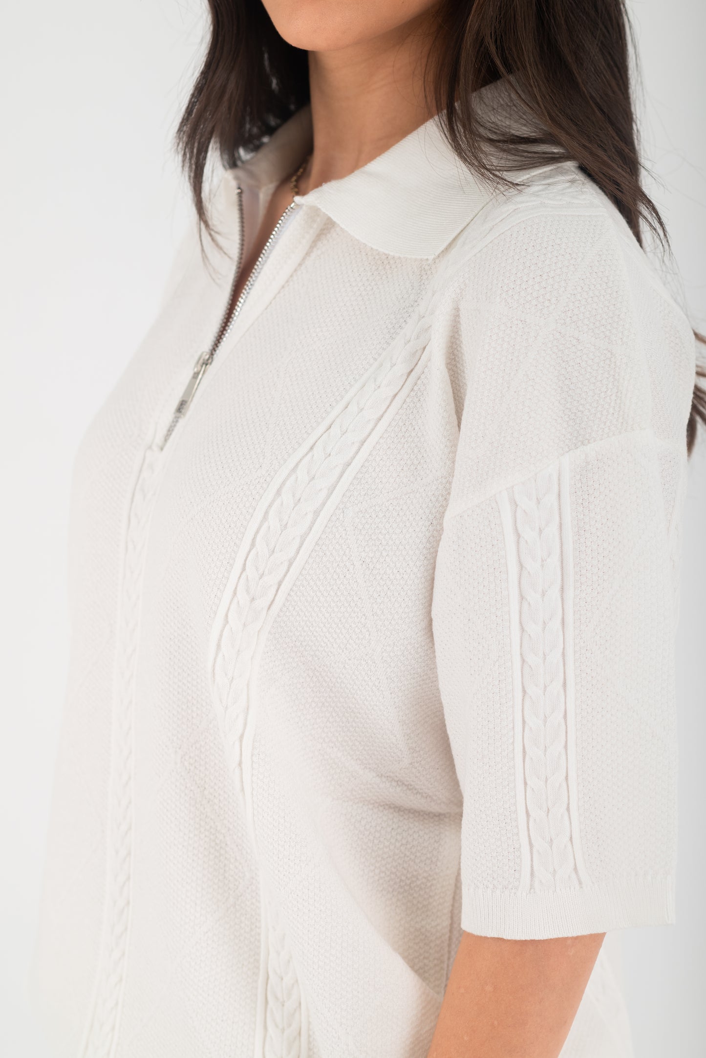 KNITTED T-SHIRT WHITE